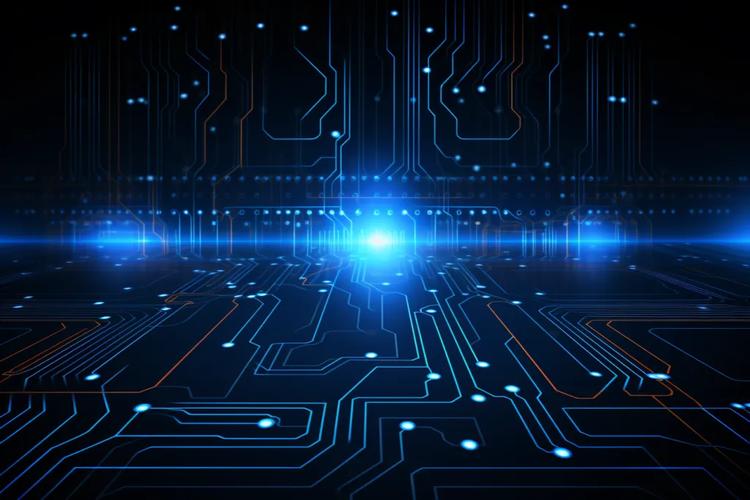 科学技术模型科技互联网数据芯片背景图